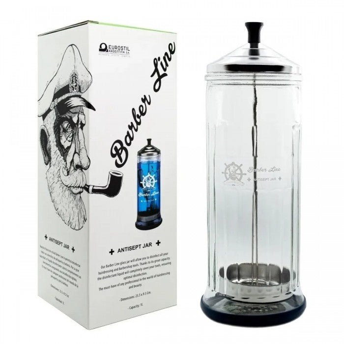 BOTE DESINFECTANTE CRISTAL - BARBER LINE - Bravo Spain