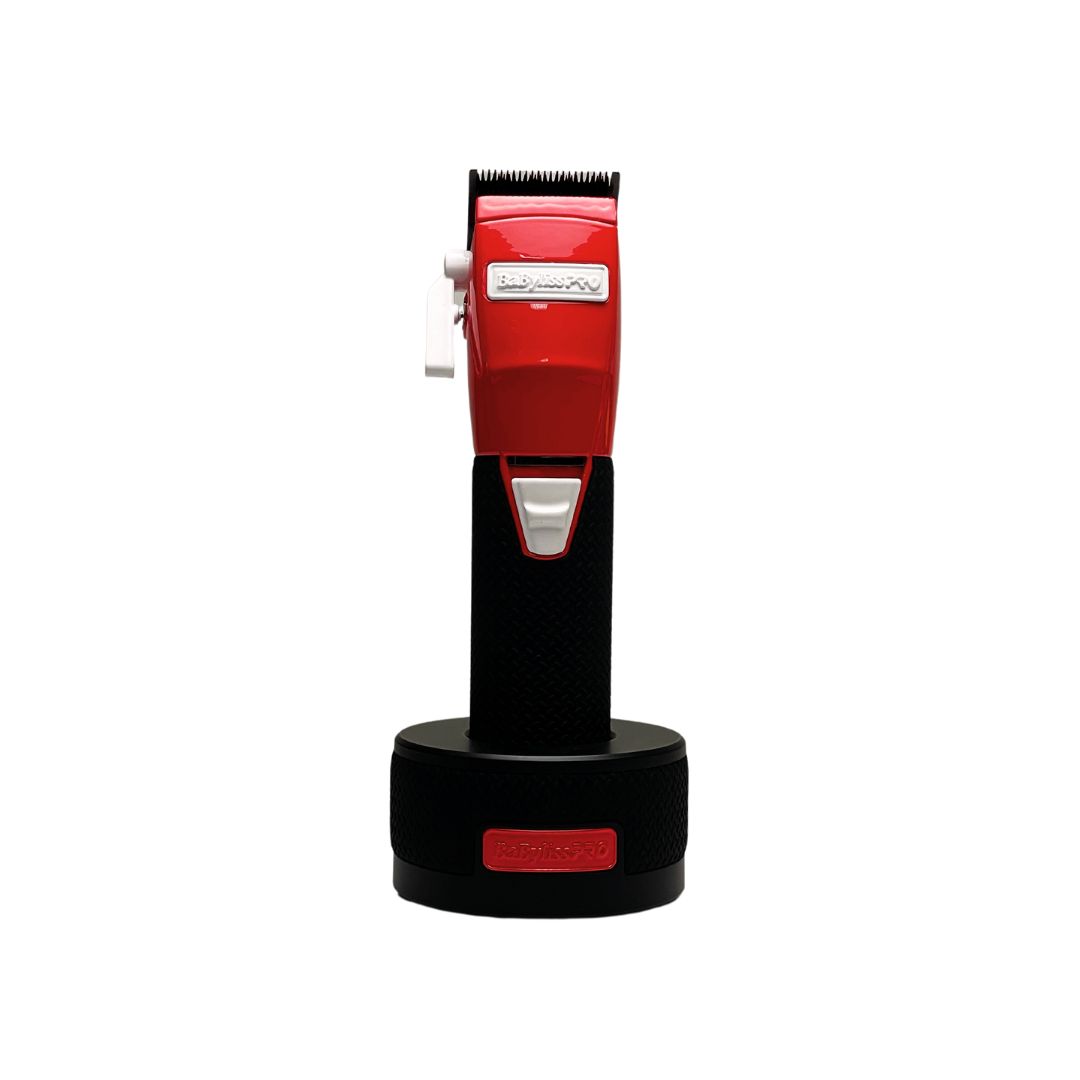 CLIPPER BOOST+ CON BASE DE CARGA CUSTOM ROJA Y BLANCO - BABYLISS - Bravo Spain