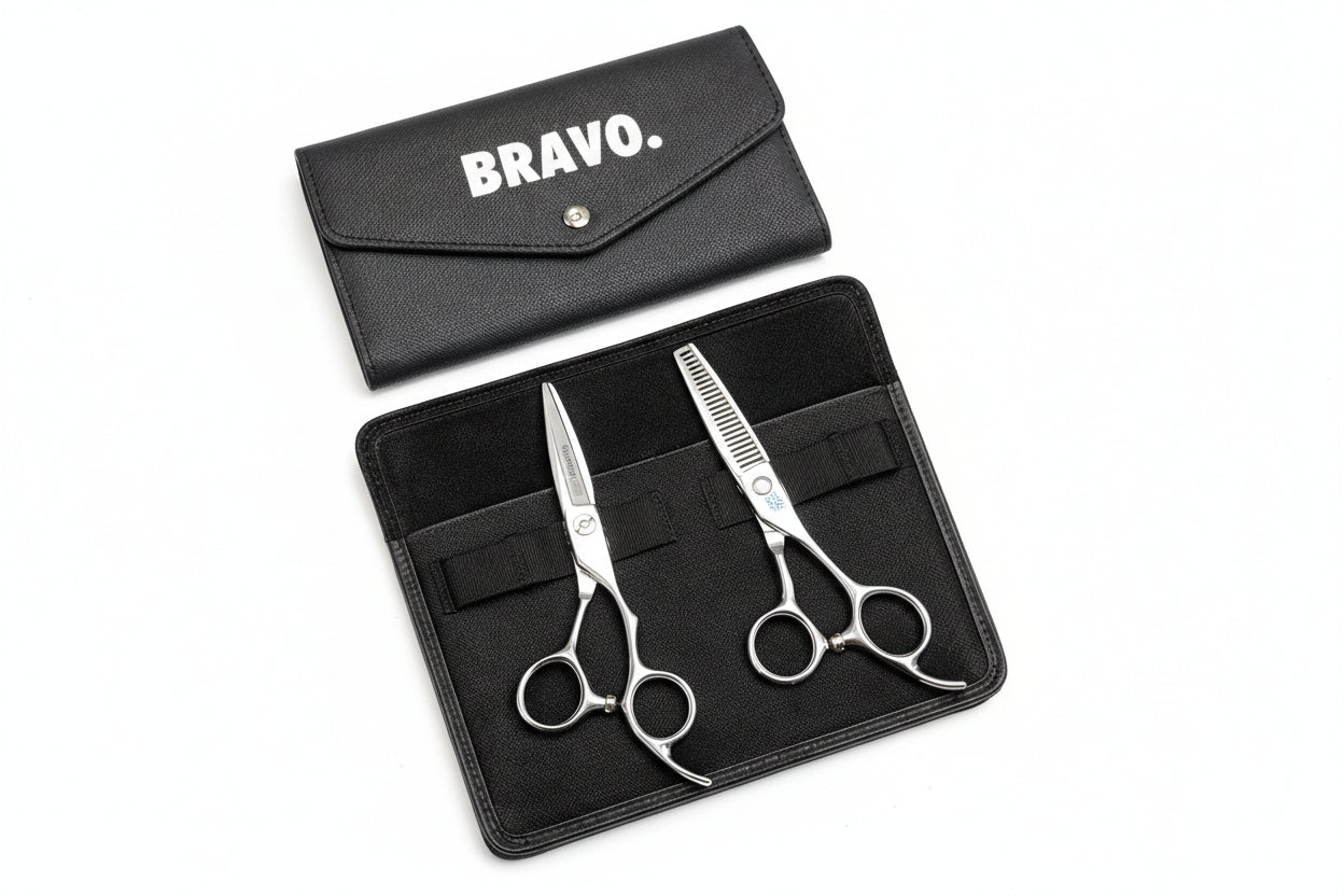 COMBO DE TIJERAS ACADEMY PRO PLATA 6¨ - BRAVO - 1 - Bravo Spain