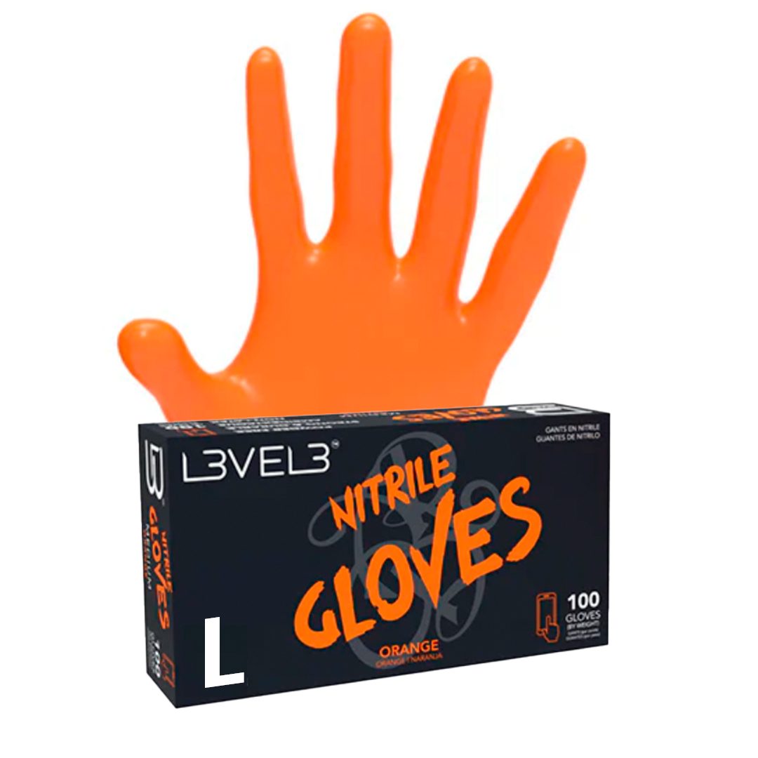 GUANTES DE NITRILO NARANJAS - LEVEL 3 - Bravo Spain