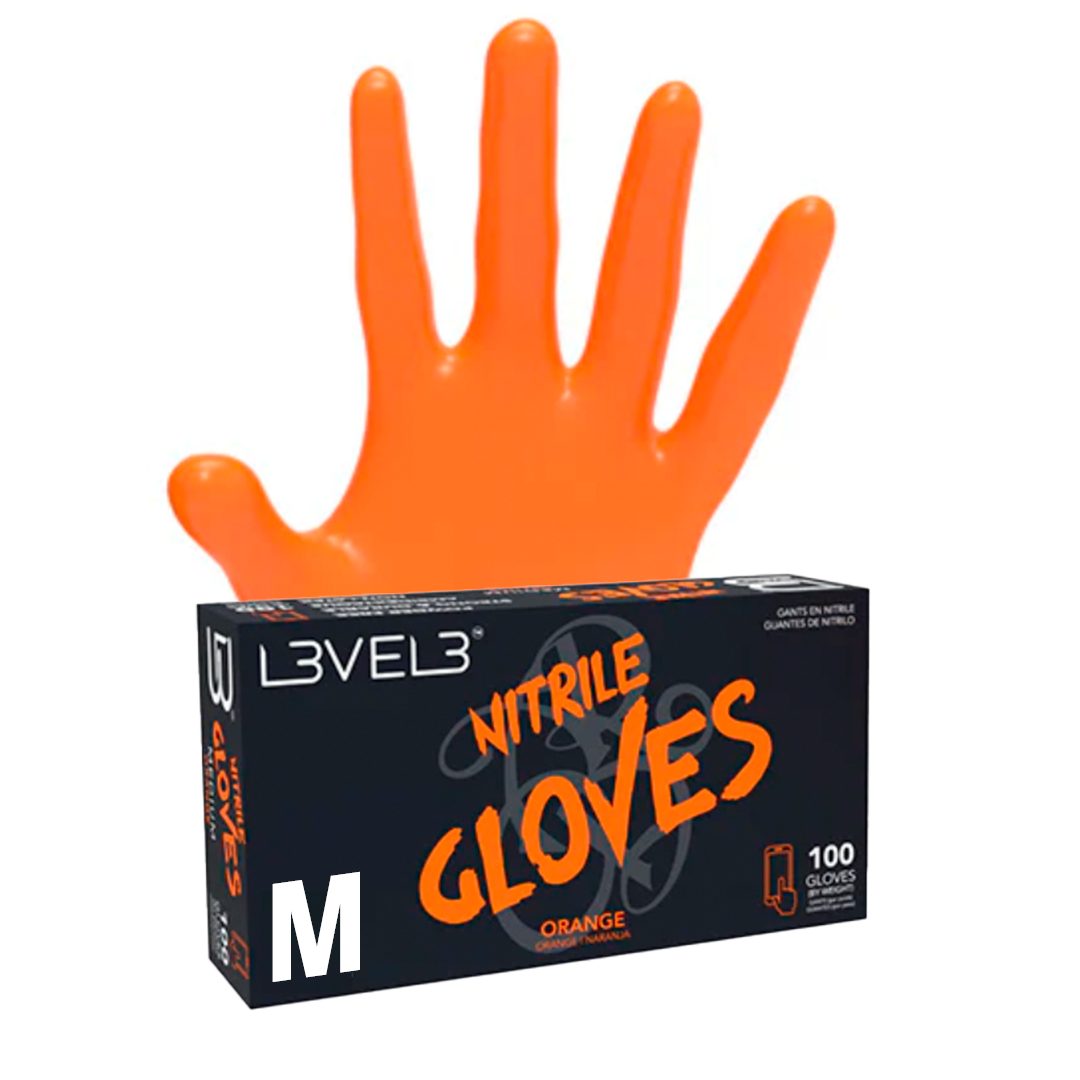 GUANTES DE NITRILO NARANJAS - LEVEL 3 - Bravo Spain