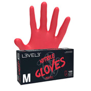 GUANTES DE NITRILO ROJOS - LEVEL 3 - Bravo Spain