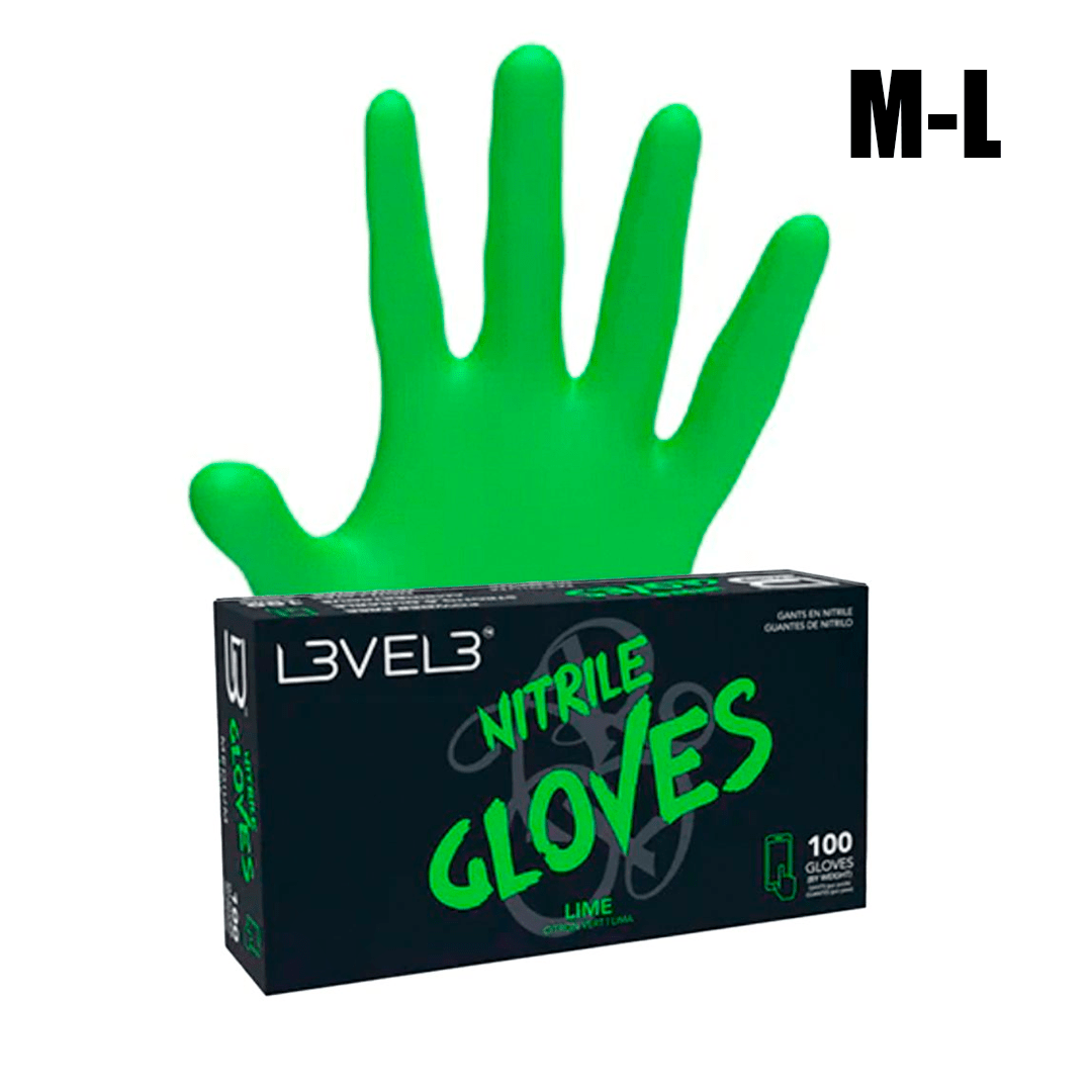 GUANTES DE NITRILO VERDES - LEVEL 3 - Bravo Spain
