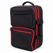 MOCHILA PROFESIONAL BARBERO NEGRO Y ROJO - 1 - Bravo Spain