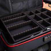 MOCHILA PROFESIONAL BARBERO NEGRO Y ROJO - Bravo Spain