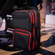 MOCHILA PROFESIONAL BARBERO NEGRO Y ROJO - Bravo Spain