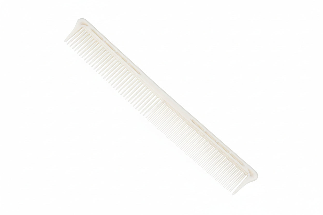 PEINE BARBERO PROFESIONAL 20CM BLANCO - Bravo Spain