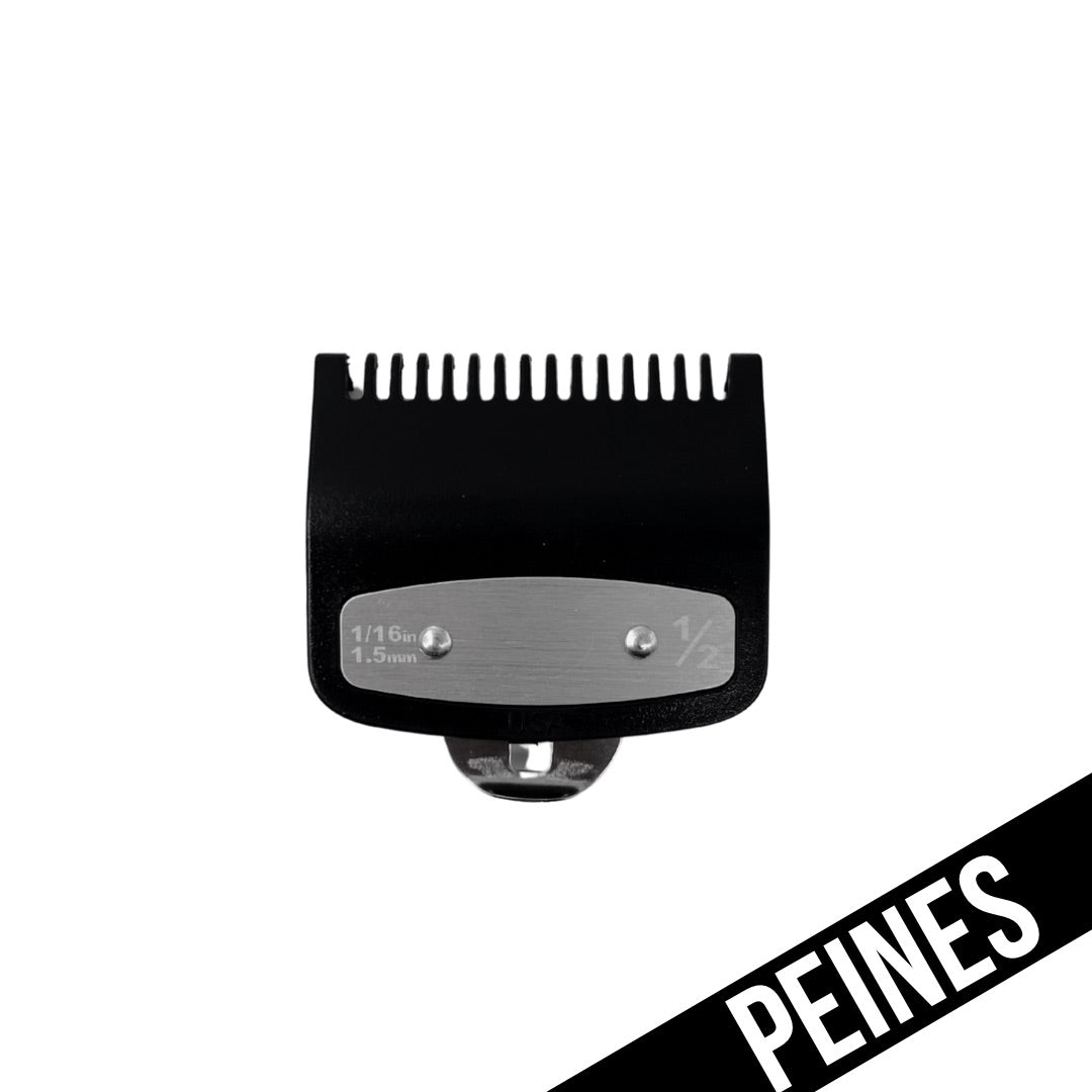 PEINE / GUIA UNIVERSAL METALICO NEGRO (0.5) - Bravo Spain