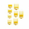 PEINES / GUIAS UNIVERSALES DE COLOR AMARILLO METÁLICOS ( 8 NUMEROS DE GUIAS )