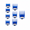 PEINES / GUIAS UNIVERSALES DE COLOR AZUL METALICOS ( 8 NUMEROS DE GUIAS )