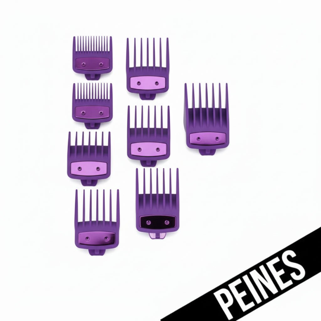 PEINES / GUIAS UNIVERSALES DE COLOR MORADO ( 8 NUMEROS DE GUIAS ) - 1 - Bravo Spain