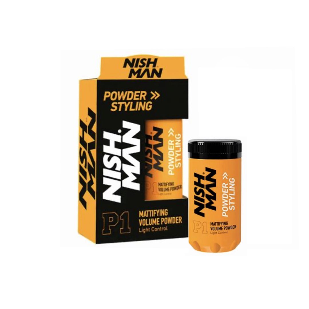 POLVOS VOLUMINIZADOR DE CABELLO MATIFICANTE P1 20GR - NISHMAN - Bravo Spain