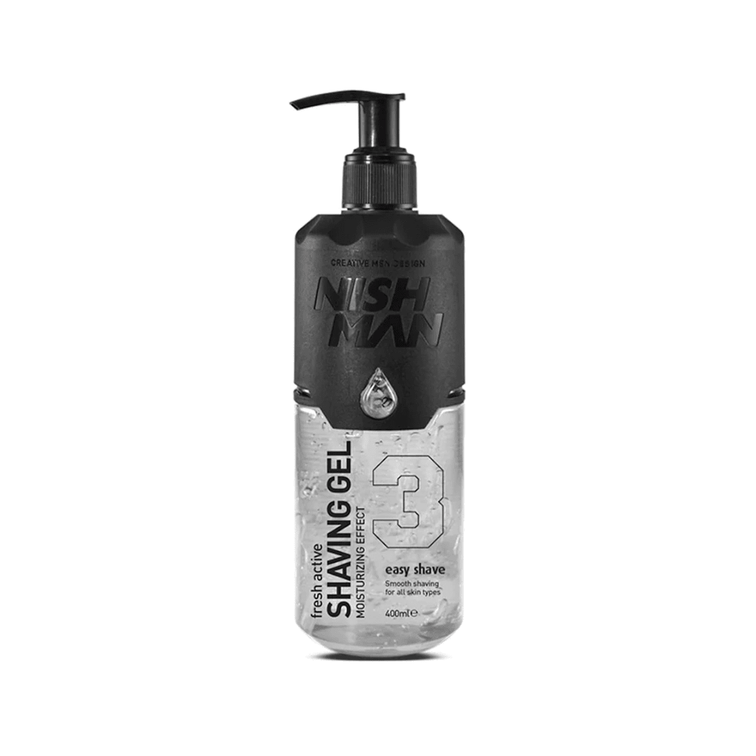 SHAVING GEL WITH PUMP (400ML) - NISHMAN-2 - Bravo Perfomance