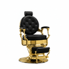 SILLON DE BARBERIA NEGRO Y DORADO ANTALYA