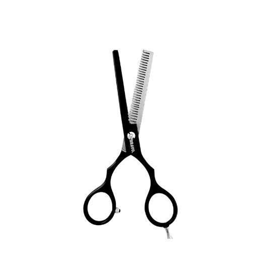 TIJERAS DE ENTRESACAR PROFESIONAL NEGRO MATE (6 PULGADAS) - BRAVO - Bravo Spain