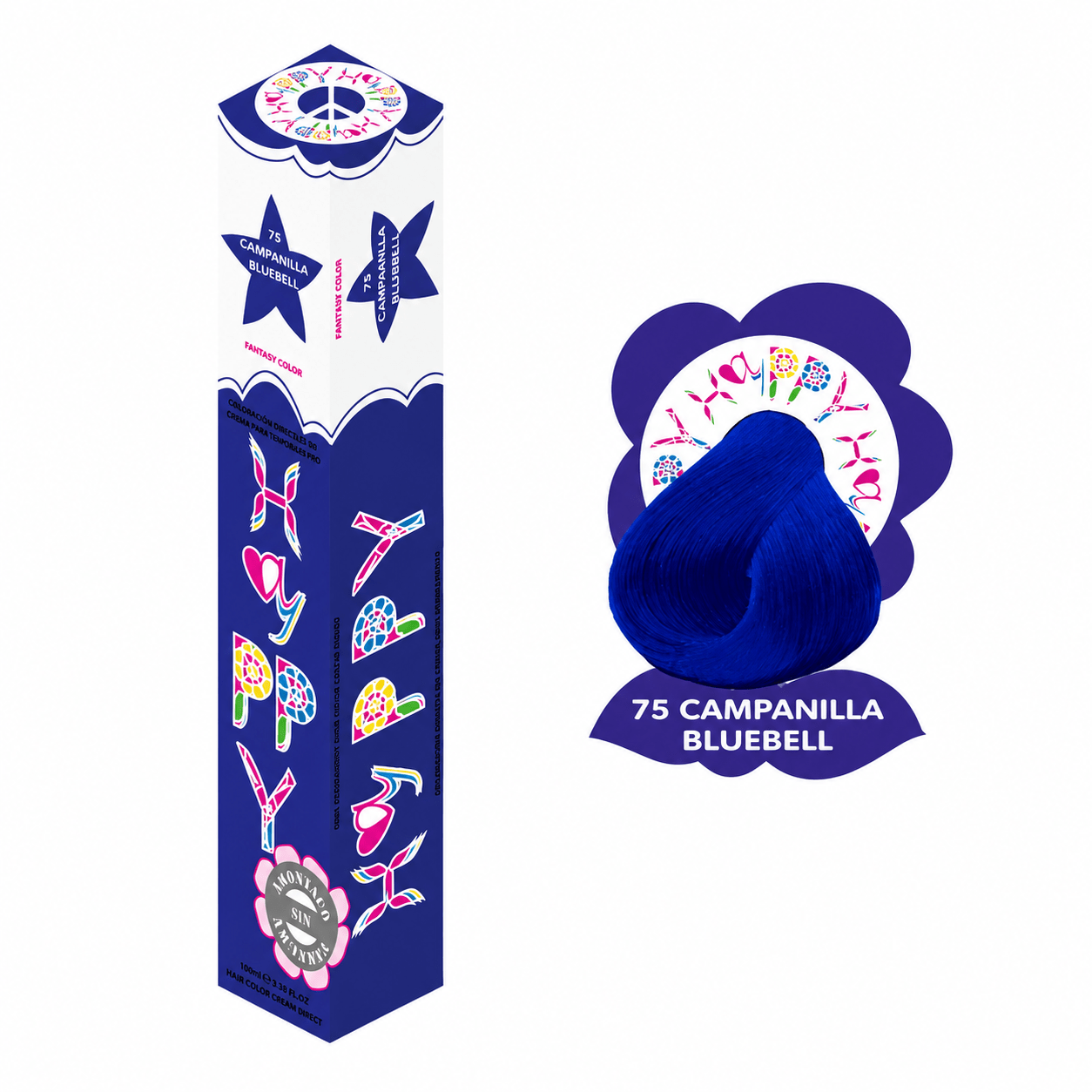 TINTE SEMIPERMANENTE CAMPANILLA 75 100ML - HAYPPY-1 - Bravo Spain