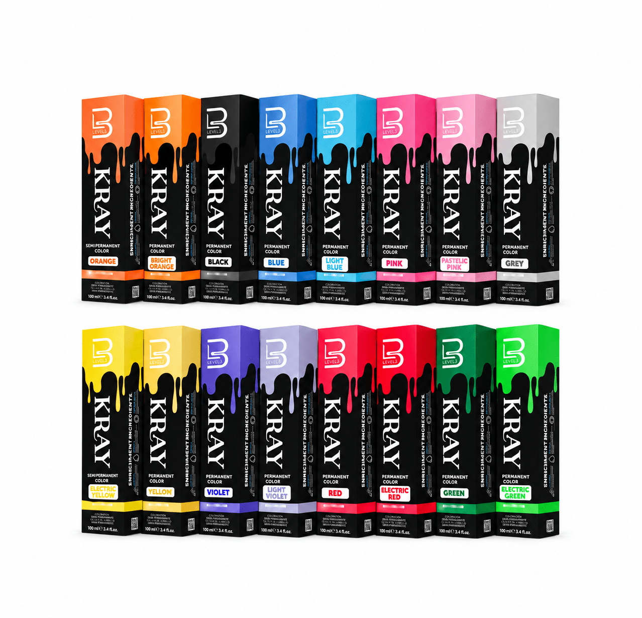 TINTE SEMIPERMANENTE - KRAY COLOR LEVEL3-1 - Bravo Perfomance