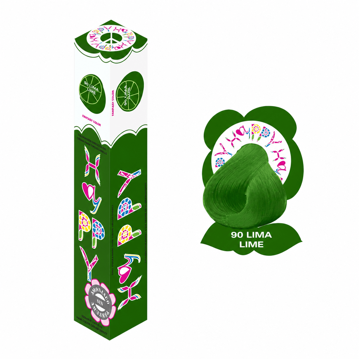 TINTE SEMIPERMANENTE LIMA 90 100ML - HAYPPY-1 - Bravo Spain