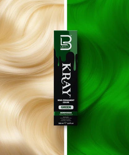 TINTE SEMIPERMANENTE VERDE - KRAY COLOR LEVEL3 - Bravo Spain
