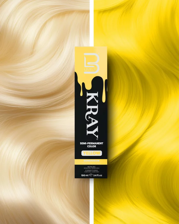 TINTE SEMIPERMANENTE AMARILLO - KRAY COLOR LEVEL3