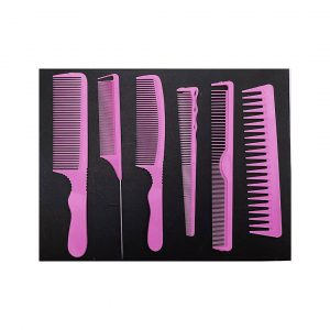 SET DE 6 PEINES ROSA - BRAVO