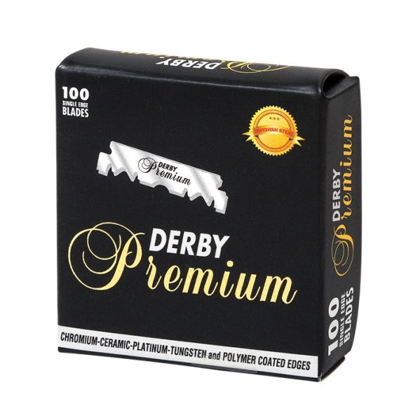 CUCHILLAS DERBY PREMIUM CORTADAS (100 UNIDADES)